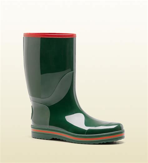 mens gucci rain boots|gucci men's motorcycle boots.